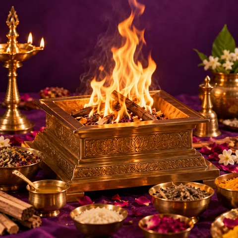 Homa fire ritual